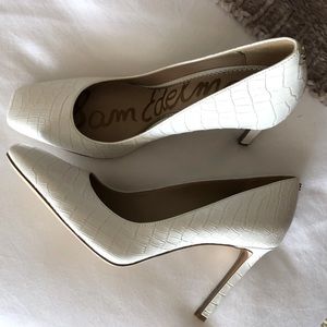 Sam Edelman Croc square toe Pumps